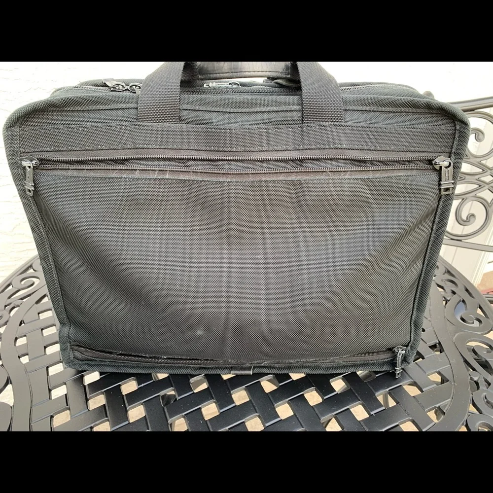 Tumi Ballistic Nylon Alpha Expandable Organizer Laptop Brief